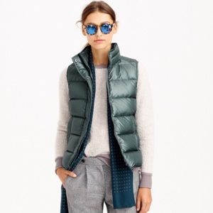 J. Crew Shiny Puffer Vest